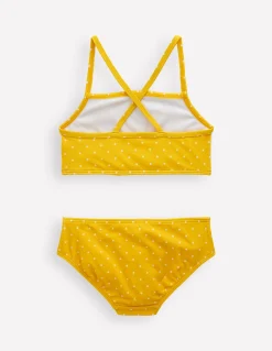 Bikini croisé dans le dos à logo
