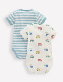 2 bodies à manches courtes