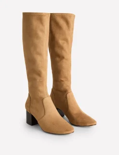 Bottes hauteur genou stretch à talons