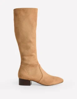 Bottes plates stretch hauteur genou