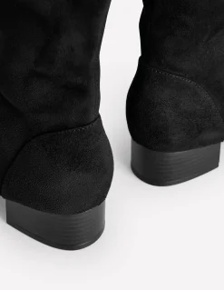 Bottes plates stretch hauteur genou