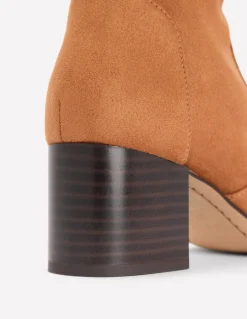 Bottes stretch à talons carrés