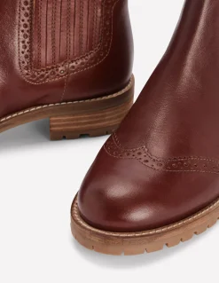 Bottines Chelsea à détails richelieus