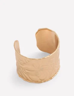 Bracelet manchette à poinçon cœur