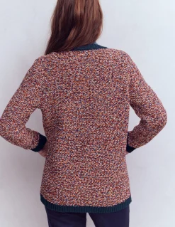 Cardigan chiné texturé