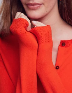 Cardigan court Emilia en coton