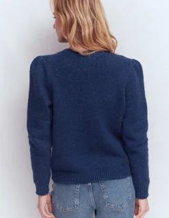 Cardigan Davina à manches bouffantes