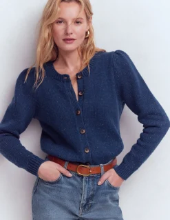 Cardigan Davina à manches bouffantes