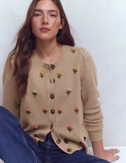 Cardigan Davina à manches bouffantes