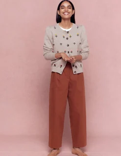 Cardigan Davina à manches bouffantes