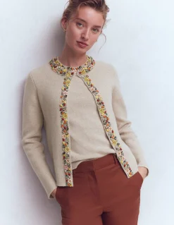 Cardigan en maille ornementé