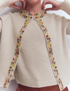 Cardigan en maille ornementé