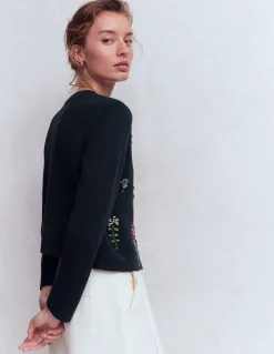 Cardigan en maille ornementé