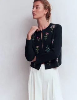 Cardigan en maille ornementé