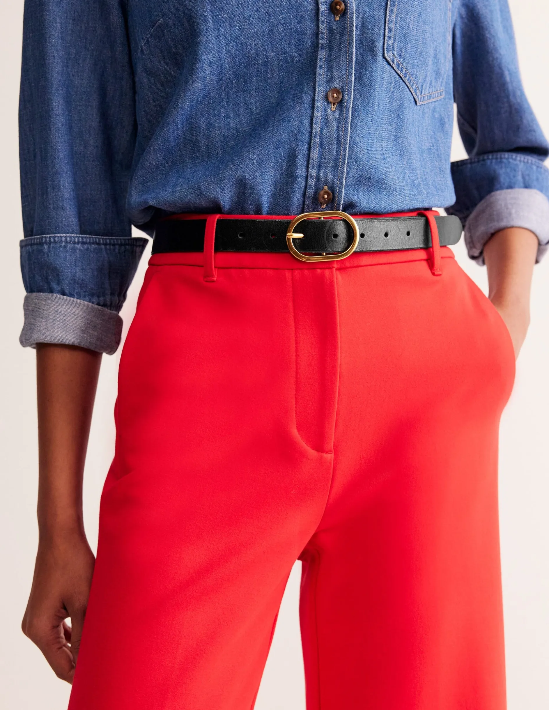 Ceinture classique en cuir