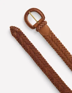Ceinture en cuir tissé