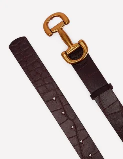 Ceinture Iris à mors en cuir