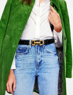 Ceinture Iris à mors en cuir