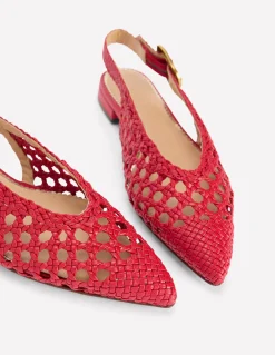 Chaussures plates couvrantes à bout pointu