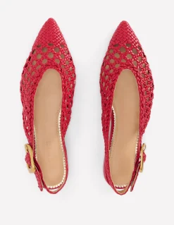 Chaussures plates couvrantes à bout pointu