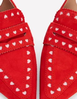 Chaussures style richelieus à petits talons et bride arrière