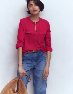 Chemise avec poche surpiquée