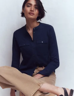 Chemise avec poche surpiquée