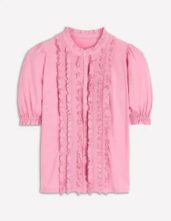 Chemise Eda volantée sur le devant