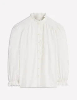 Chemise Emily à volants et pompons