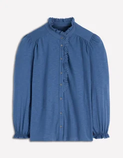 Chemise Emily à volants et pompons