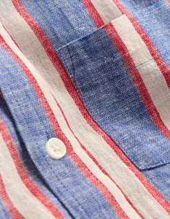 Chemise en coton et lin