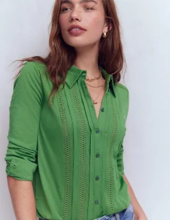 Chemise en jersey à détails