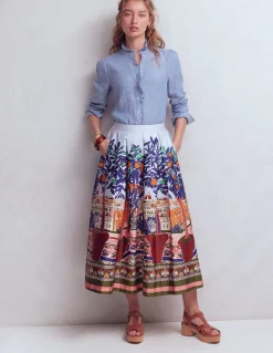 Chemise Isabel en lin à volants