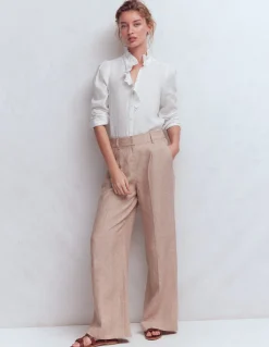 Chemise Isabel en lin à volants