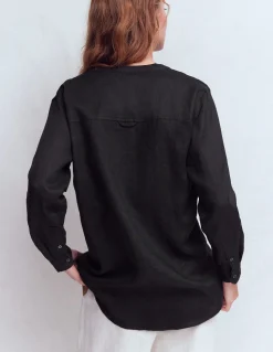 Chemise longue en lin