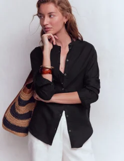 Chemise longue en lin