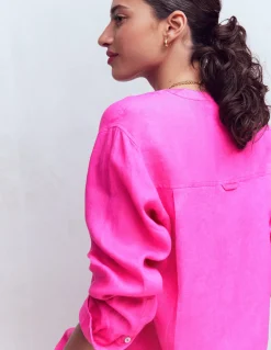 Chemise longue en lin