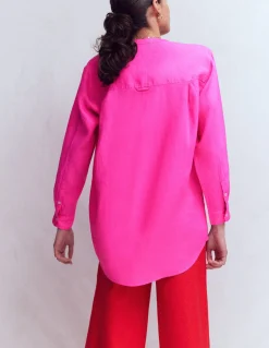 Chemise longue en lin