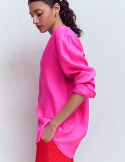 Chemise longue en lin