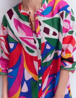 Chemise longue en lin