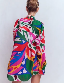 Chemise longue en lin