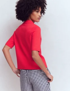 Chemise manches courtes en maille