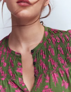 Chemise Mya smockée en jersey