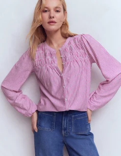 Chemise Mya smockée en jersey