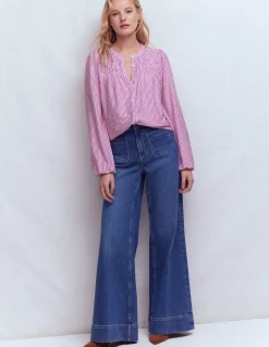 Chemise Mya smockée en jersey