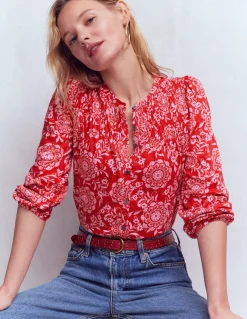 Chemise Mya smockée en jersey