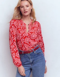 Chemise Mya smockée en jersey