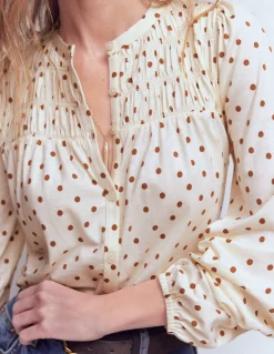 Chemise Mya smockée en jersey