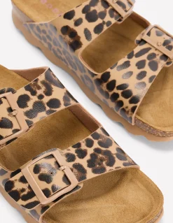 Claquettes Lyla imprimées à boucles