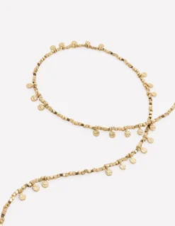 Collier à double rangée de perles